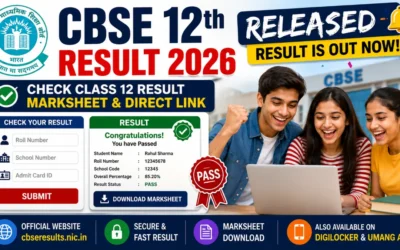 CBSE 12th Result 2026 Released, Check Class 12 Result, Marksheet & Direct Link