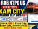 RRB NTPC UG CEN 07/2025 Exam City Intimation Slip 2026 OUT : Check CBT 1 Exam City, Exam Date, Admit Card & Direct Link Here