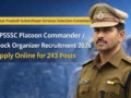 UPSSSC Platoon Commander Recruitment 2026 – Apply Online for 243 Posts