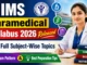 AIIMS Paramedical Syllabus 2026 Released: Full Subject-Wise Topics, Exam Pattern & Best Preparation Tips