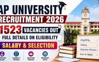 AP University Recruitment 2026 : 1523 Vacancies Out, Full Details on Eligibility, Salary & Selection