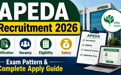 APEDA Recruitment 2026 : Notification, Vacancy, Eligibility, Salary, Exam Pattern & Complete Apply Guide