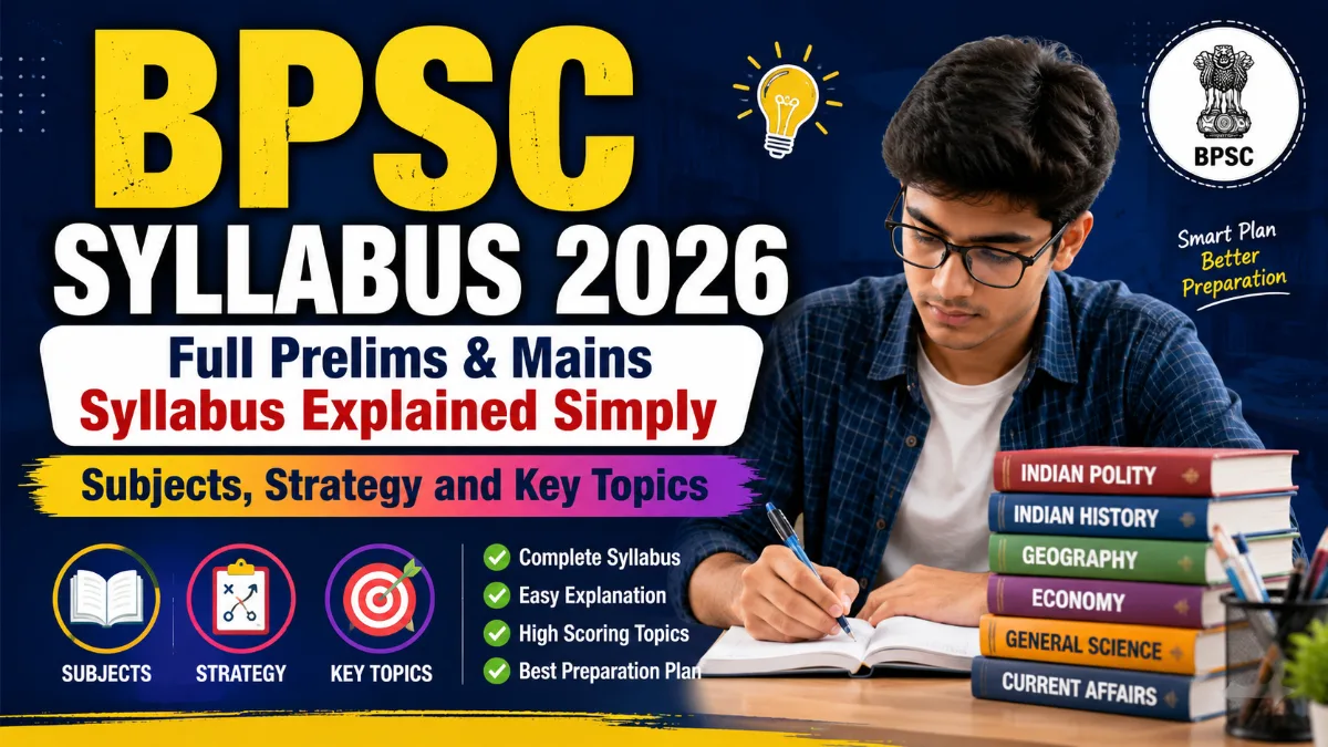 BPSC Syllabus 2026 full prelims and mains syllabus explained subjects strategy and key topics