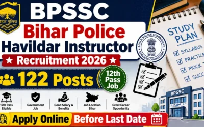 Bihar Police Havildar Instructor Recruitment 2026 : 122 Posts, 12th Pass Job, Apply Online Before Last Date