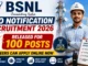 BSNL JTO Notification Recruitment 2026 Out for 100 Telecom Officer Posts, Apply Online Before Last Date