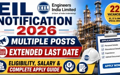 EIL Notification 2026 : 22 Posts, Extended Last Date, Eligibility, Salary & Complete Apply Guide