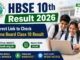 HBSE 10th Result 2026 Out , Direct Link to Check Haryana Board Class 10 Result