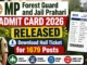 MP Forest Guard and Jail Prahari Admit Card 2026 Released, Download Hall Ticket for 1679 Posts