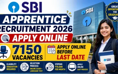 SBI Apprentice Recruitment 2026 Apply Online : 7150 Vacancies, Apply Online Before Last Date