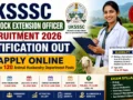 UKSSSC Livestock Extension Officer Recruitment 2026 Notification Out, Apply Online for 120 Animal Husbandry Department Posts