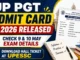 UP PGT Admit Card 2026 Released : Check 9 & 10 May Exam Details, Download Hall Ticket at UPESSC