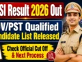 UP SI Result 2026 Out : DV/PST Qualified Candidate List Released, Check Official Cut Off & Next Process