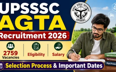 UPSSSC AGTA Recruitment 2026 : 2759 Vacancies, Eligibility, Salary, Selection Process & Important Dates