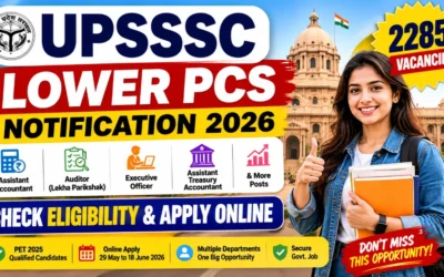 UPSSSC Lower PCS Notification 2026 Released for 2285 Vacancies, Check Eligibility & Apply Online