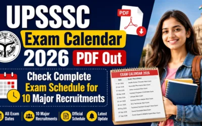 UPSSSC Exam Calendar 2026 PDF Out : Check Complete Exam Schedule for 10 Major Recruitments